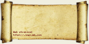 Janoš Dancer vizit kartica